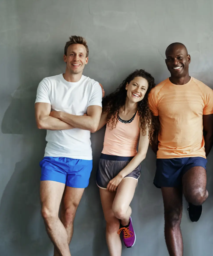 People wearing activewear and sportswear