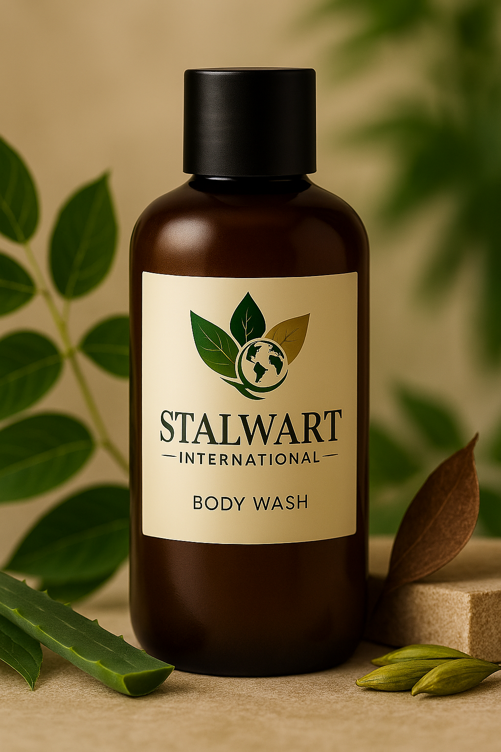 Stalwart International natural body wash bottle