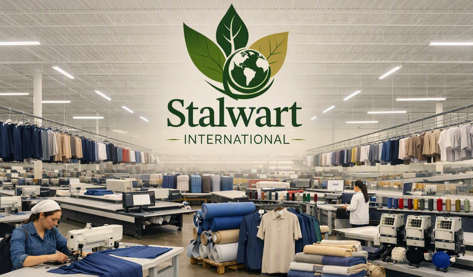 Stalwart International apparel and textile manufacturing factory floor